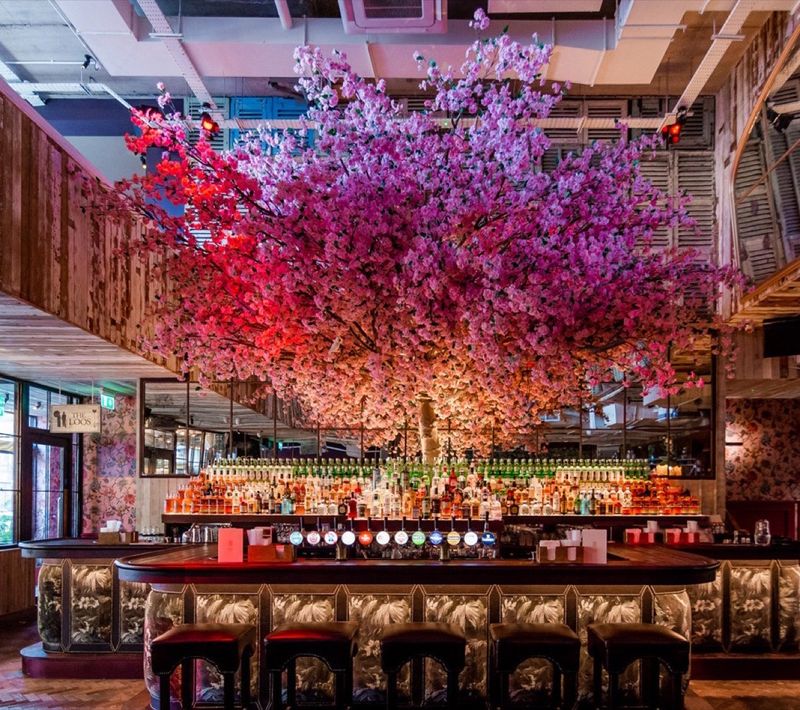 Bespoke Large Artificial Blossom Trees Design Example